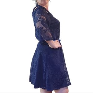 Beautiful navy blue lace dress